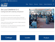 Tablet Screenshot of deluca-coltellerie.com